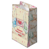 Valentijnsomslag en harten klein cadeauzakje (Voorkant Gekanteld)