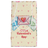 Valentijnsomslag en harten klein cadeauzakje (Voorkant)