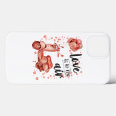 Valentijnsontwerp: scooter en ballonnen Case-Mate iPhone case (Achterkant (horizontaal))