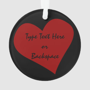 Valentijnsornament Op maat gemaakte liefdesornamen Ornament