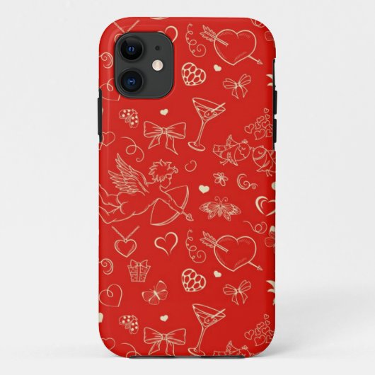 Valentijnspatroon Case-Mate iPhone Case (Achterkant)