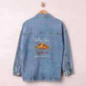 Valentijnspomp Heart Bruiloft Feest Denim Jacket (Hangar)