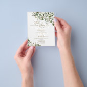 Valentijnspompoen Budget Bruiloft Uitnodiging Flyer (Hand)