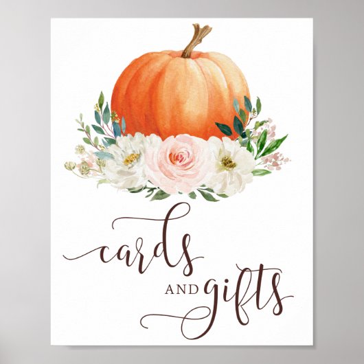 Valentijnspompoenkaarten en -cadeaus bord poster (Voorkant)