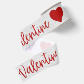 Valentijnsrode Glitterlinten Band Grosgrain Lint (Achterkant)