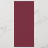 Valentijnsrood Bloemig Pompoen Bruiloftsmenu Menu (Achterkant)