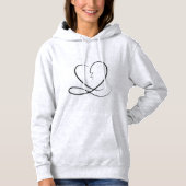 Valentijns's Ash Vrouwen basic Hooded Sweatshirt (Voorkant)