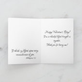 Valentijns's Babe met KJV Schrift en Boodschap Kaart (Binnen)