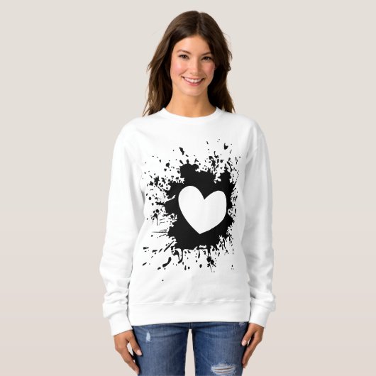 Valentijns's Basic Vrouwen Sweatshirt (Voorkant volledig)