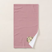 Valentijns's Bronze Pink Hearts Handdoek (Handdoek)