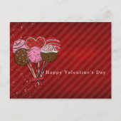 Valentijns's Cake Poppen Aankondiging of feest Briefkaart (Voorkant)