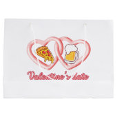 Valentijns's Datum Pizza Bier Groot Cadeauzakje (Achterkant)