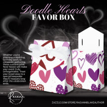 Valentijns's Doodle Hearts Favoriete Box