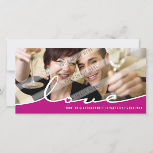 VALENTIJNS'S FOTOKAART :: liefde verdelen 4L Feestdagenkaart