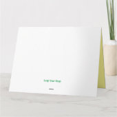 Valentijns's Frog Heart Flowers Gift Feb Design Kaart (Achterkant)