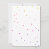 Valentijns's Fruit Birthday Invitation Kaart (Achterkant)