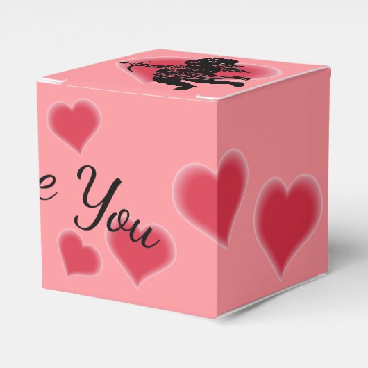 Valentijns's Gift Box Custom Cupido Tassen Bedankdoosjes (Voorkant Zijde)