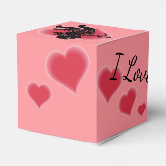 Valentijns's Gift Box Custom Cupido Tassen Bedankdoosjes (Achterkant)