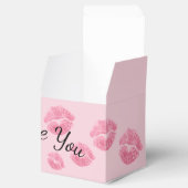 Valentijns's Gift Box Gepersonaliseerde Kisses Gif Bedankdoosjes (Geopend)