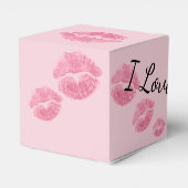 Valentijns's Gift Box Gepersonaliseerde Kisses Gif Bedankdoosjes (Achterkant)
