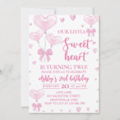 Valentijns's Girl Little Sweetheart verjaardag Kaart (Voorkant)