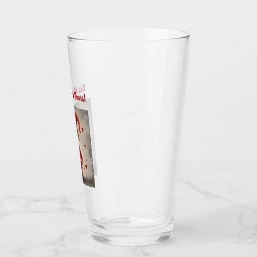 Valentijns's Gnome "Kus me. Ik ben van jou! Glazen (Links)