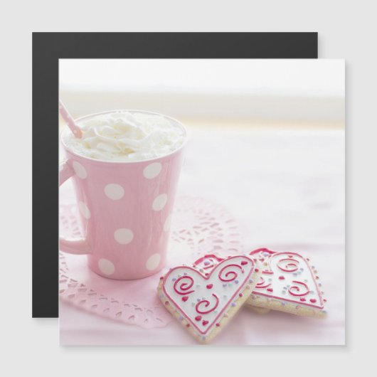 Valentijns's Heart Love Cookies Hot Chocolate (Voorkant / Achterkant)