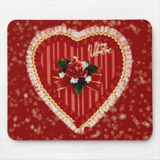 Valentijns's Heart Mousepad Muismat (Voorkant)