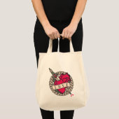 Valentijns's Heart Tatoo Design Tote Bag (Voorkant (product))