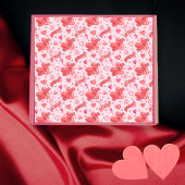 Valentijns's Hearts I Love You Be Mine Pattern Tissuepapier