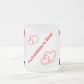 Valentijns's I Crush Hearts schattige spin | Matglas Koffiemok (Center)