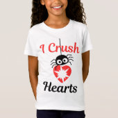 Valentijns's I Crush Hearts schattige spin | T-shirt (Voorkant)
