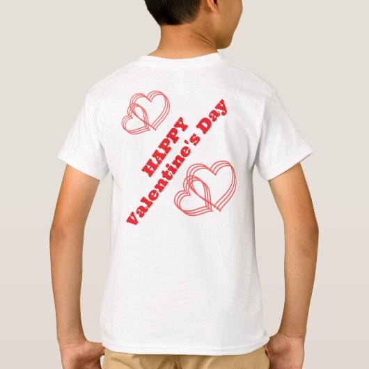Valentijns's I Crush Hearts schattige spin | T-shirt (Achterkant)