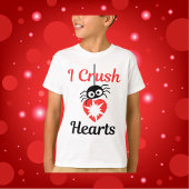 Valentijns's I Crush Hearts schattige spin | T-shirt