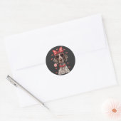 Valentijns's Joy Duitse Kortharige Pointer Sweet Ronde Sticker (Envelop)