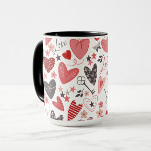 Valentijns's liefdesharten, sleutels mok