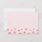 Valentijns's Little Sweetheart Baby shower Bedankkaart (Achterkant)