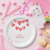 Valentijns's Little Sweetheart Pink Baby Papieren Bordje (Feest)