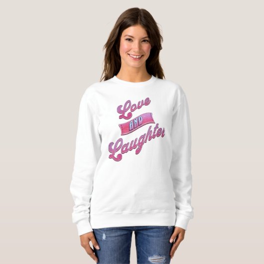 Valentijns's Love and Laughter Sweatshirt (Voorkant volledig)