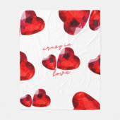 Valentijns's Love Fleece Blanket Deken (Voorkant)