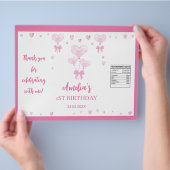 Valentijns's Meisje Verjaardag Chip Bag Wrapper Flyer (Hand)