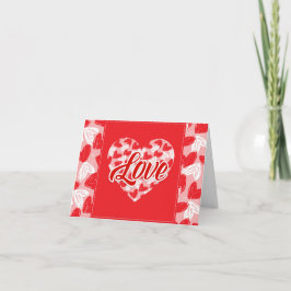 Valentijns's "Met Liefde" Harten - Customize Feestdagen Kaart