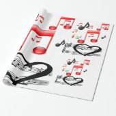 Valentijns's muzikant inpakpapier (Uitgerold)