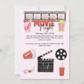 Valentijns's Party Movie Night Kaart (Voorkant)