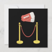 Valentijns's Party Movie Night Square Kaart (Achterkant)