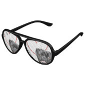 Valentijns's pug dog aviator zonnebril (Gekanteld)