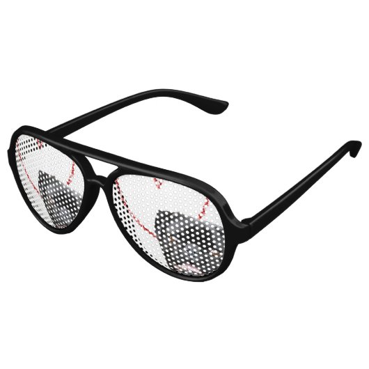 Valentijns's pug dog aviator zonnebril (Gekanteld)