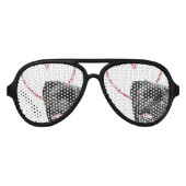 Valentijns's pug dog aviator zonnebril (Voorkant)