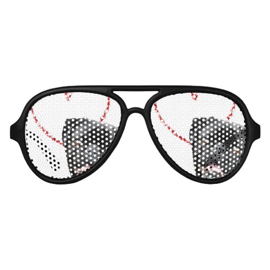 Valentijns's pug dog aviator zonnebril (Voorkant)