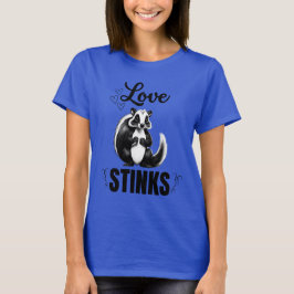 Valentijns's stinkdier liefde stinkt t-shirt